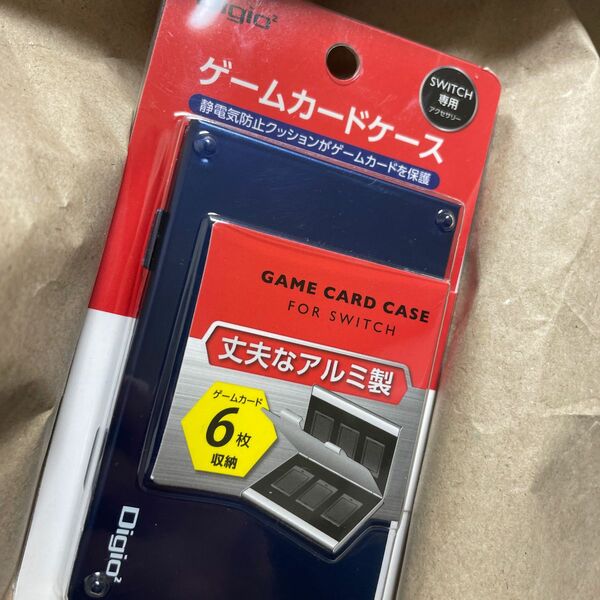 Digio2 SWITCH用アルミゲームカードケース 6枚収納 MCC-SWI02BLナカバヤシスイッチアクセサリー