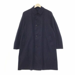 ●1960年代 激レア Aquascutum アクアスキュータム ライナー付き ステンカラーコート サイズ42 メンズ ネイビー ヴィンテージ 3AB/91237