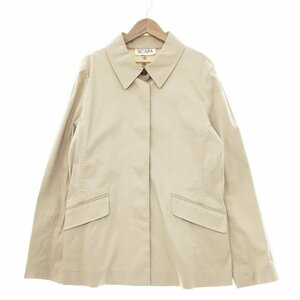 *SCAPA Scapa long sleeve Short turn-down collar coat size 40 lady's beige outer jacket 72621-20001E 3BB/91301