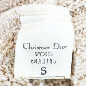 ★Christian Dior SPORTS クリスチャンディオールスポーツ ニットキャミソール レディース サイズS ベージュ トップス 麻混 3314 1BA/41961の画像5