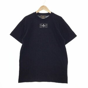 ★FENDI フェンディ 半袖 ロゴプリントTシャツ レディース サイズ38 ブラック トップス カットソー シンプル イタリア製 1BA/41967