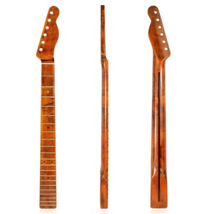 エレキ ギター ネック カナダ メイプル 21フレット 655mm ブラウン メープル 交換 パーツ ZCL1130