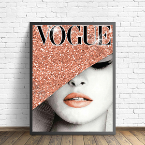 CHQ403#Vogue ヴォーグ 大 ポスター 70x50cm 英字 グッズ 海外 スーパー モデル カフェ 雑貨 アート おしゃれ ファッション 雑誌 セレブ
