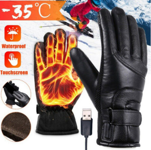 冬 電気加熱手袋 防水 防風 サイクリング 暖かい 加熱 タッチスクリーン USB電源 男性 女DJ1154