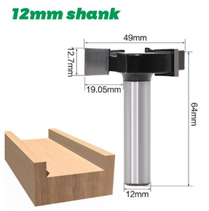 CNC スポイル ボード サーフェシング ルータービット 1/2インチ 12mm シャンク 2インチ W105DJ1287