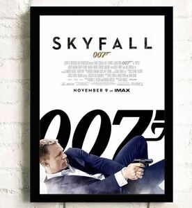 CHQ443#ジェームズボンド　007 映画　ダニエルクレイグ　キャンバスアートポスター　50×70cm インテリア　アート　雑貨