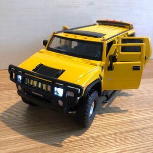 新品　1/32　ハマー　H2　ミニカー　イエロー　HUMMER　H2 Hummer