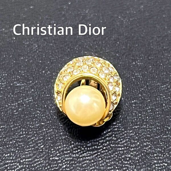 Christian Dior ヴィンテージ パール ストーン イヤリング