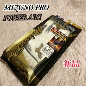新品 Mizuno Pro ミズノプロ パワーアーク バッティンググローブ 26cm 両手用