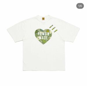 HUMAN MADE x KAWS Made Graphic T-Shirt #1 Green ヒューマンメイド x カウズ メイド グラフィック Tシャツ #1 グリーン 白　M