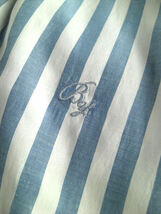 ビューティ&ユースBEAUTY&YOUTHストライプシャツ刺繍入りUNITEDARROWSユナイテッドアローズ　ブルー_画像2