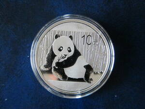  China 2015 year Panda silver coin 10 origin 31.1 gram 