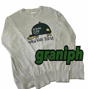 【graniph】グラニフ 薄手セーター カメL