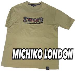 【MICHIKO LONDON】ミチコロンドンコシノ Tシャツ M アーミーグリーン