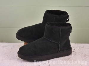 MK702 メンズ アグ UGG ムートンブーツ 黒 ブラック 40 25cm 