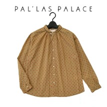 ■美品 PallasPalace パラスパレス 洗える コットン ブラウス サイズ0 日本製 _画像1