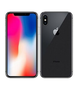 iPhoneX[256GB] au MQC12J スペースグレイ【安心保証】