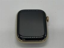 Series8[45mm セルラー]ステンレススチール ゴールド Apple Wa…_画像4