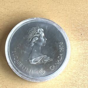 珍しい裏面 サッカー 1976 モントリオールオリンピック記念10ドル 銀貨の画像5