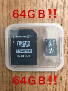 microSDカード 64GB (SDカードとしても使用可能!)