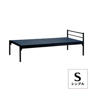  steel bed single bed bed frame simple tool un- necessary one person living new life 1 person living bedding crevice storage . black KOE-1227