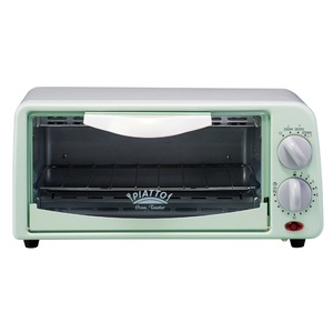 オーブントースター トースター 2枚焼き パン焼 小型 トースト キッチン家電 タイマー 電力切替 緑 レトログリーン APK-6000GR