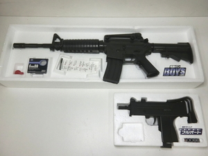 中古 電動ガン 2点 BOYS コルト M4A1 カービン MAC11 フルオート 発送140サイズ