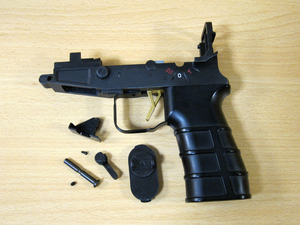  beautiful goods Tokyo Marui Scorpion MOD.M original lower receiver grip trigger etc. attaching 