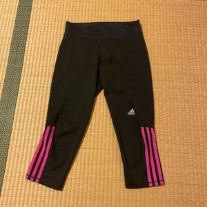 adidasレギンス　短パン　ウエスト68 ゴムタイプ　着丈66 ヨガ　スポーツ　ダンスなどに使えます