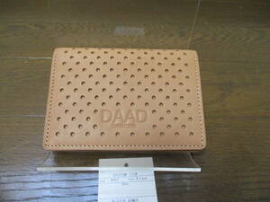 ☆DAAD DANTONE/ダッド ダントン☆未使用 レザーカードケース 名刺入れ 