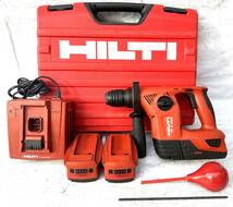 26.★ヒルティ★HILTI★TE4-A22★プロ用 ★ロータリーハンマードリル★バッテリ3個_画像1