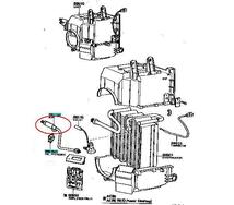 トヨタ純正新品 AE86 室内 エアコンパイプ 後期 エアコン 室内 パイプ ホース 高圧 低圧 サクションパイプ トヨタ エアコンホース_画像3