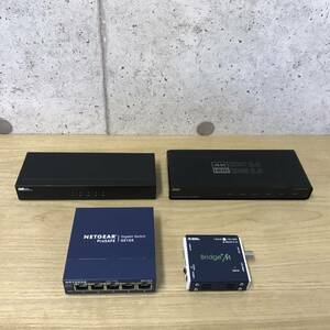 【送料無料】パソコン周辺機器4点セット HDMI分配器 VGA-HDRSP4/ REX-HDSP4A /NETGEAR GS105 /Bridge M BRIDGE M_HH I041 I0422-2