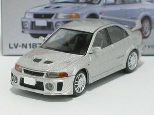 三菱 ランサー GSR エボリューションV（銀）LV-N187d【トミーテック社1/64ミニカー】【トミカの時】