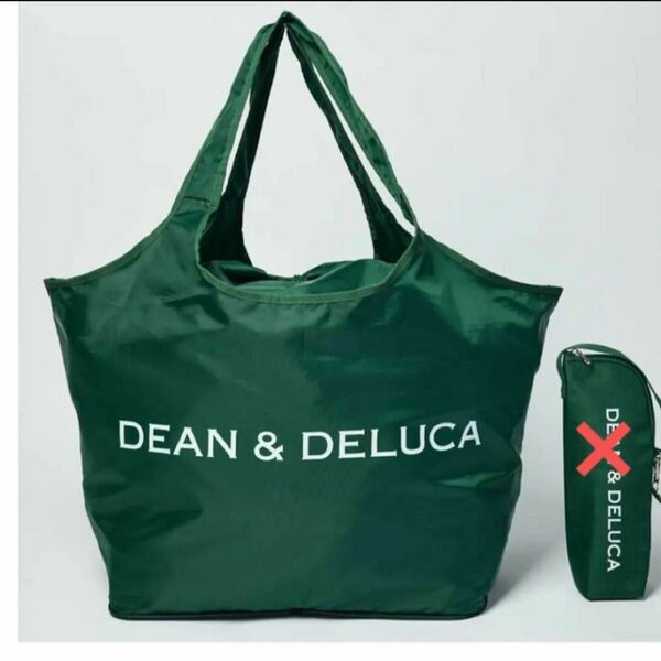 DEAN ＆ DELUCA[ディーン＆デルーカ]今年はシグネチャーカラーのグリーン！レジかご買物バッグ　　　ボトルホルダーなし