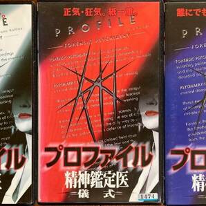 DVD未発売、本格推理サスペンス『プロファイル／精神鑑定医』シリーズ VHS全3巻揃い、稀少！の画像1