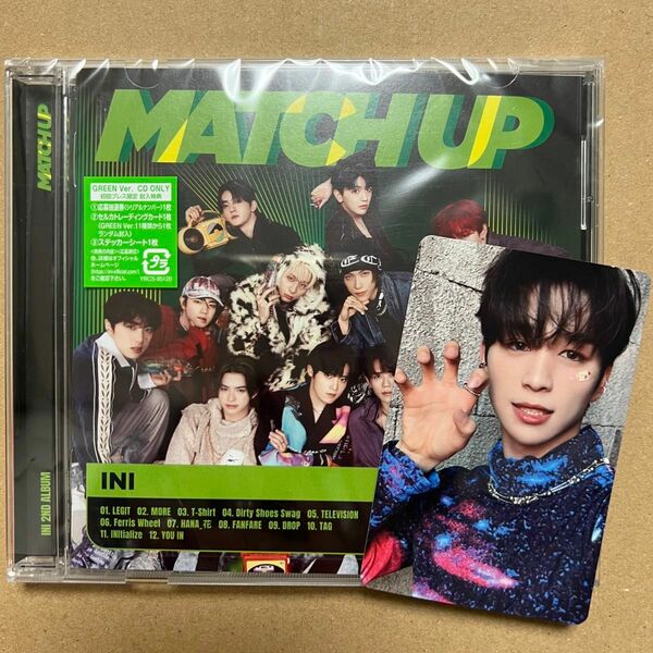 INI 2ND ALBUM『MATCH UP』CD + 後藤威尊 トレカ