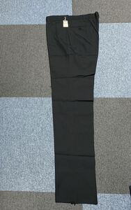 未使用 タグ付 JOSER スラックスパンツ ウエスト79㎝ 昭和レトロ パンツ ズボン ビンテージ 黒 ブラック (9567)