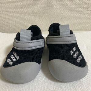 【adidas12cm】アディダス　ベビー　baby 12センチ　黒　ブラック　サンダル　シューズ　ファーストシューズ