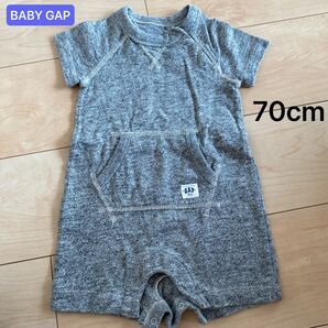 【BABY GAP】6-12ヶ月　70 半袖ロンパース　 半袖　ベビー　baby ベビー服　夏服