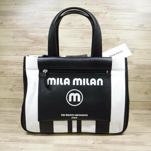 BB768 ミラ・ミラン mila milan 定価16500円 新品 黒 ドライビング トートバッグ B5サイズ ブラック 260501 ユニセックス ミーチョ