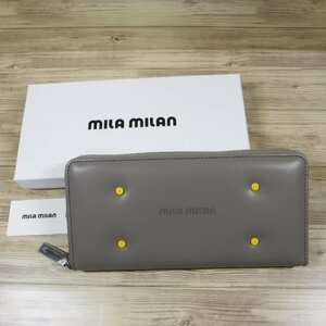 QQ990 ミラ・ミラン mila milan 定価18000円 新品 ラウンドファスナー長財布 ソフト牛革 カード12枚収納 by ミラショーン イケテイ