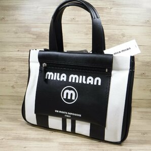 BB864 ミラ・ミラン mila milan 定価16500円 新品 黒 ドライビング トートバッグ B5サイズ ブラック 260501 ユニセックス ミーチョの画像2