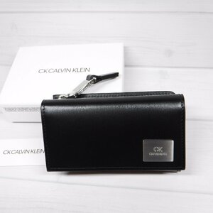 QQ51 CK Calvin Klein regular price 14300 jpy new goods black key case change purse . combined use cow leather Mini purse 826652 smart key correspondence black CALVIN KLEIN