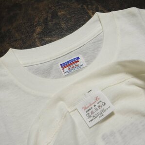 TT334 ウエアハウス × ダブルワークス 新品 NOWHERE フロッキープリント 半袖Tシャツ M(38-40) 日本製 DUBBLEWORKSの画像3