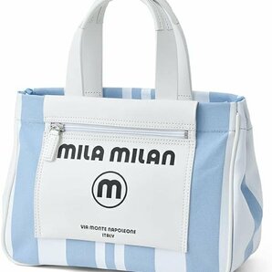 BB704 ミラ・ミラン mila milan 定価16500円 新品 ドライビング トートバッグ B5サイズ ブルー 260501 ユニセックス ミーチョの画像1