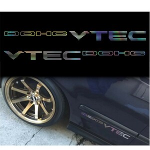 DOHC VTEC☆ステッカー【ネオクローム】シビック EG6 EK9 EF