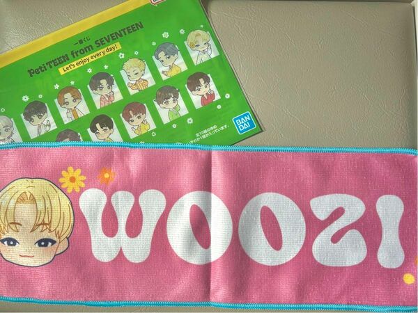 SEVENTEEN一番くじ PetiTEENＤ賞 タオル ウジ WOOZI