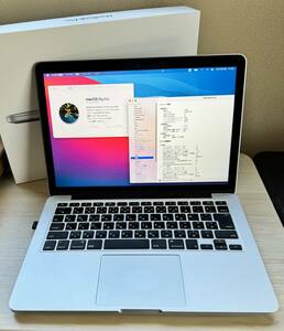  beautiful goods MacBook Pro memory :16GB / SSD:1TB A1502(Retina.13-inch,Late2013) CPU:core i5-2.6GHz box have 