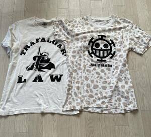 トラファルガー ロー TRAFALGAR LAW Tシャツ　ワンピース　ONE PIECE 2枚セット　XS